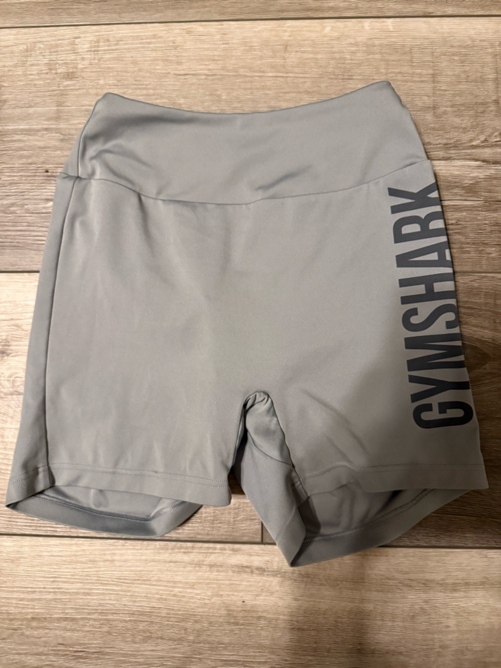 Gymshark Light Gray Performance High-Waist Shorts